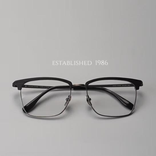 Designer Ultra-Light Business Half-Frame, Kimura Takuya's Same Style, Improved and Enlarged Glasses Frame