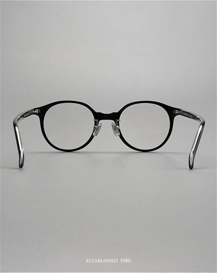 Hakusan BOSTON Glasses Frame: Japanese Retro Liberin Style, Men's & Women's High Myopia Frame