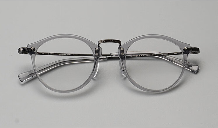 GMS805: Eason Chan's Exclusive Titanium Carved Myopia Glasses Frame