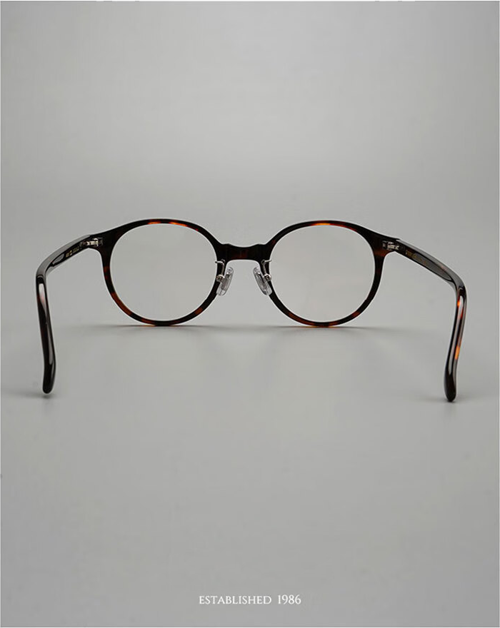 Hakusan BOSTON Glasses Frame: Japanese Retro Liberin Style, Men's & Women's High Myopia Frame