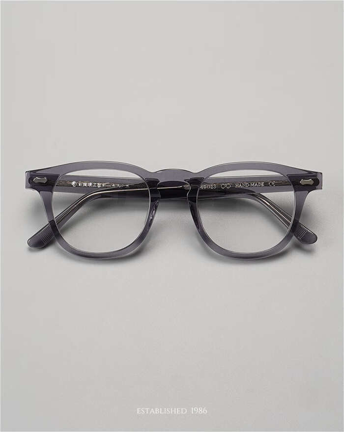 Japanese Handmade T504 Series Myopia Glasses Frame, Retro Design, Imported Plate