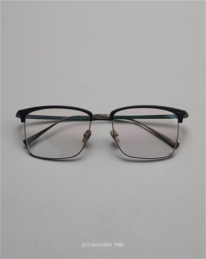 Designer Ultra-Light Business Half-Frame, Kimura Takuya's Same Style, Improved and Enlarged Glasses Frame