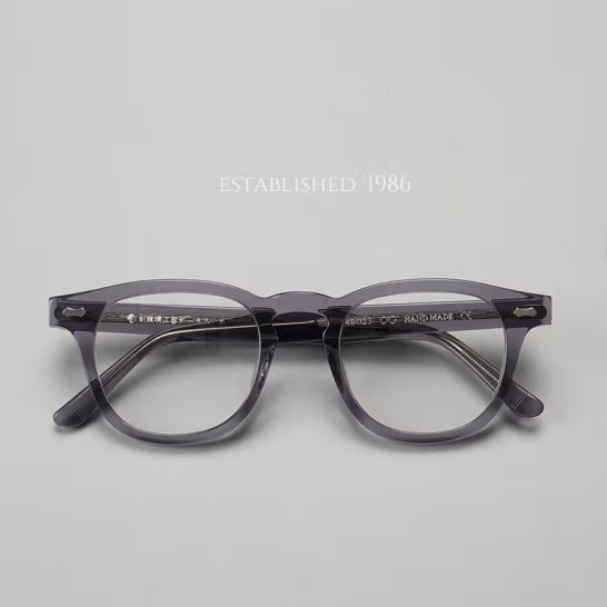 Japanese Handmade T504 Series Myopia Glasses Frame, Retro Design, Imported Plate