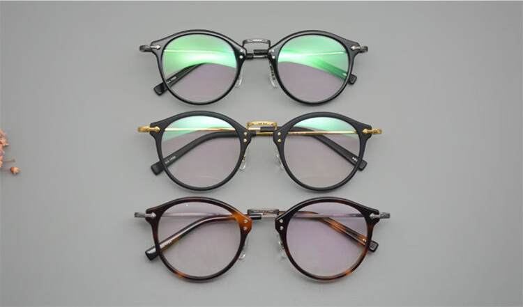 GMS805: Eason Chan's Exclusive Titanium Carved Myopia Glasses Frame