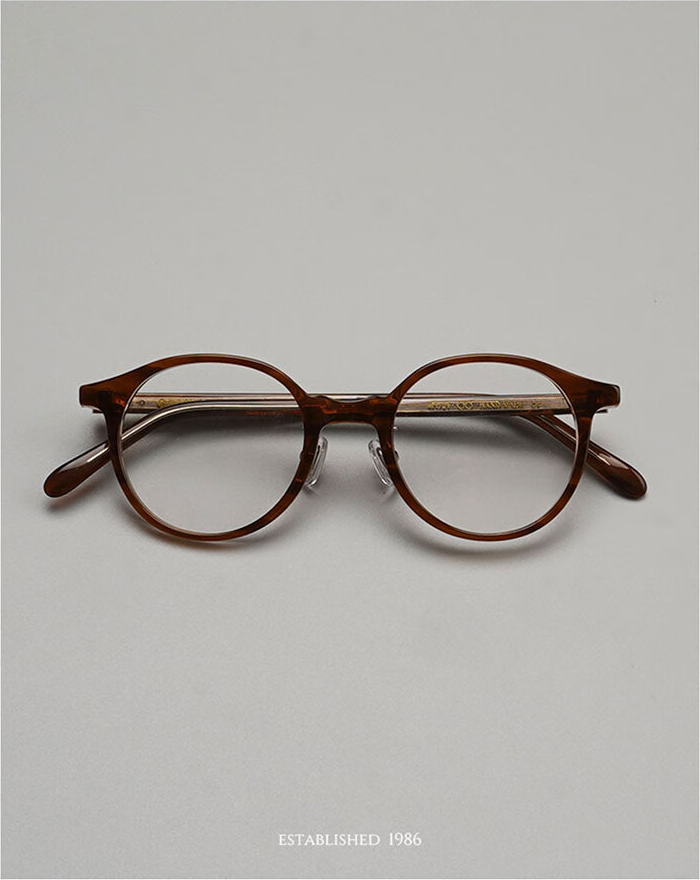 Hakusan BOSTON Glasses Frame: Japanese Retro Liberin Style, Men's & Women's High Myopia Frame