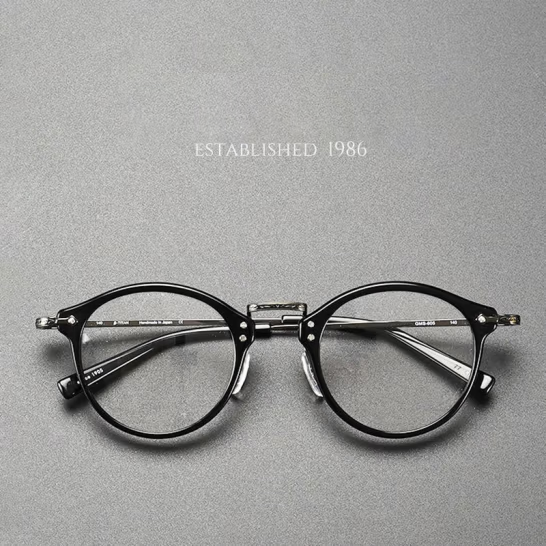 GMS805: Eason Chan's Exclusive Titanium Carved Myopia Glasses Frame