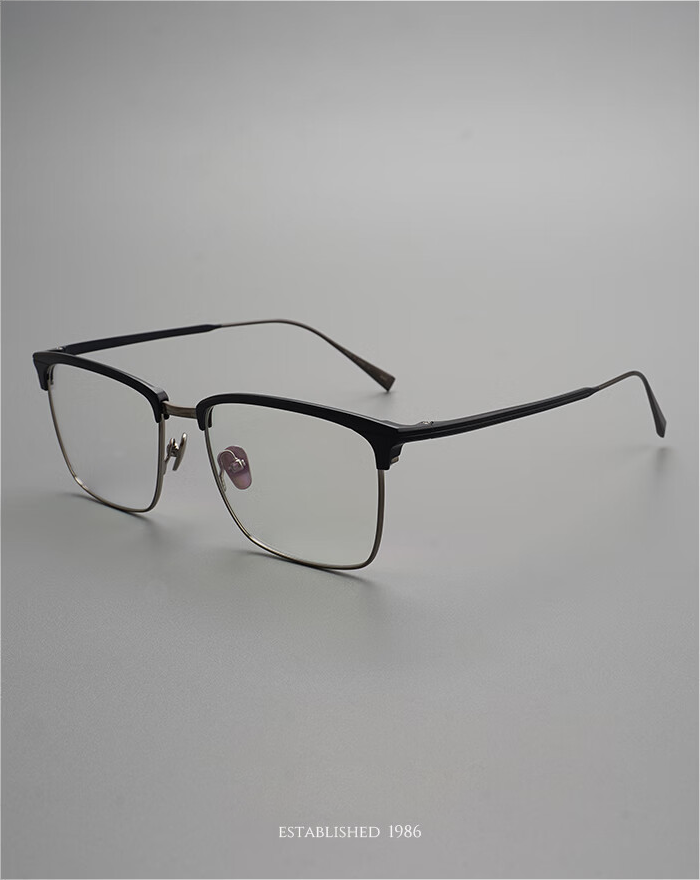 Designer Ultra-Light Business Half-Frame, Kimura Takuya's Same Style, Improved and Enlarged Glasses Frame