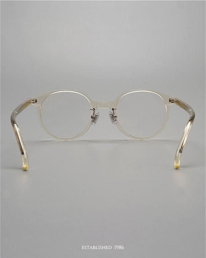 Hakusan BOSTON Glasses Frame: Japanese Retro Liberin Style, Men's & Women's High Myopia Frame