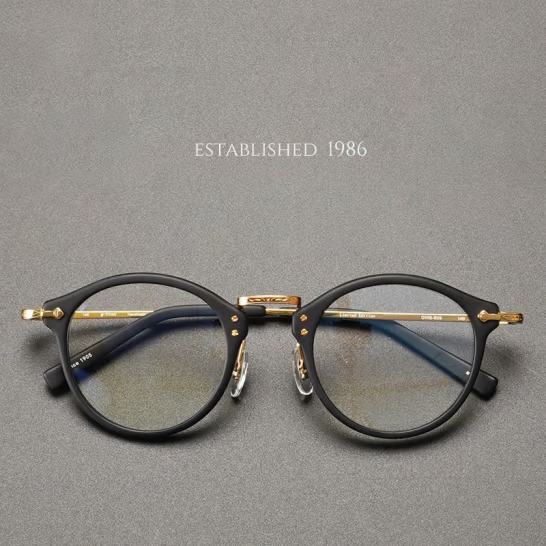 GMS805: Eason Chan's Exclusive Titanium Carved Myopia Glasses Frame