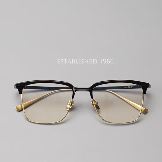 Designer Ultra-Light Business Half-Frame, Kimura Takuya's Same Style, Improved and Enlarged Glasses Frame